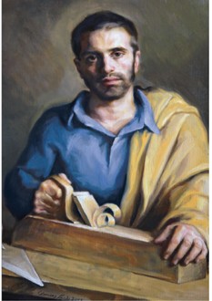 Der heilige Josef, gemalt von Clemens Fuchs