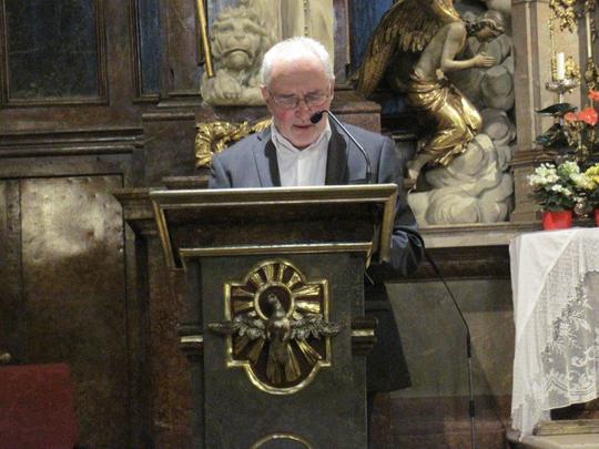 Prof. Leitenberger referiert bei einer Veranstaltung im Rahmen des RSK-Jubiläums am 22. Juni 2017 in der Wiener Franziskanerkirche